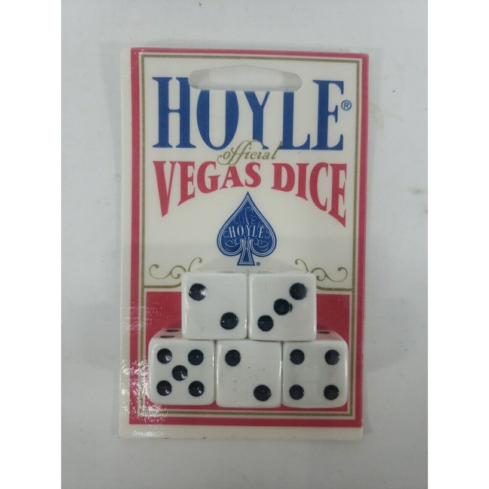 Hoyle Vegas Dice Official Vintage 1992 New Sealed Package Made In Hong Kong